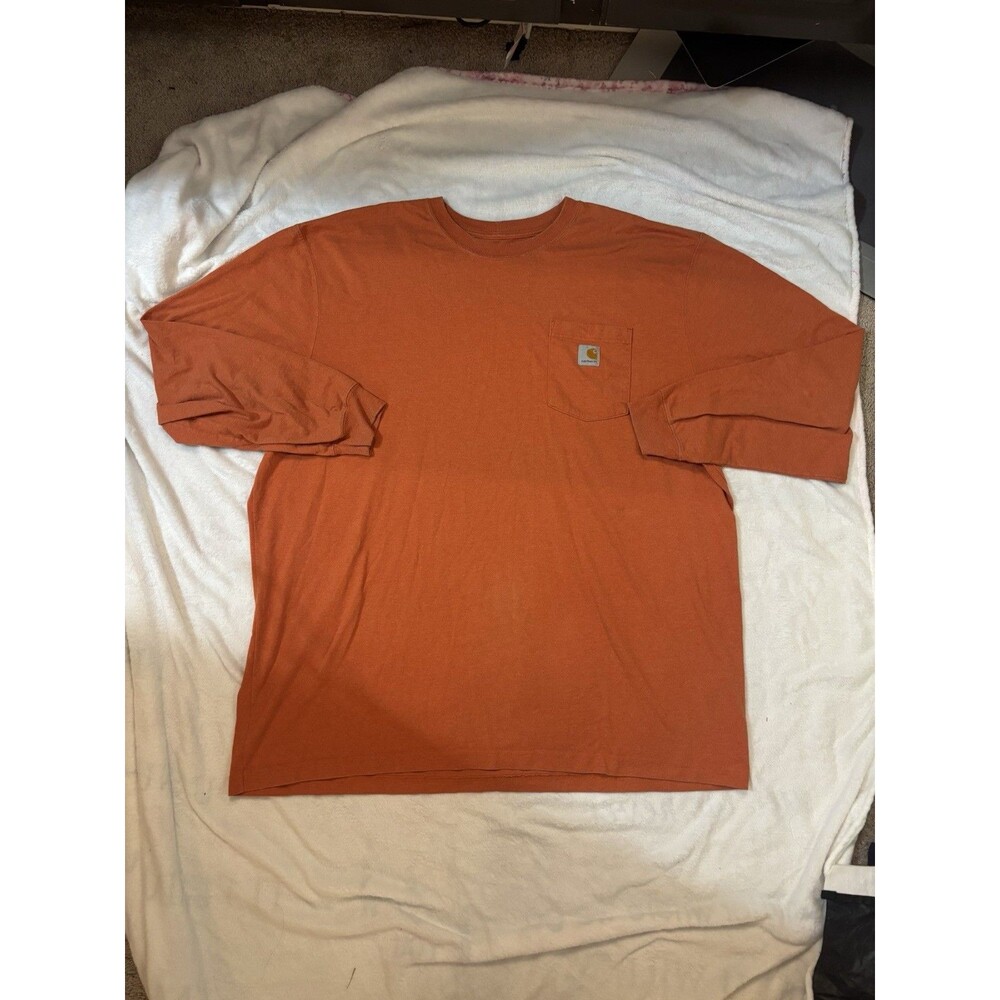 Vintage Carhartt Orange Long sleeve shirt size 3XL - Vintage Carhartt - big size